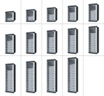 Door Entry System 4+n  Aluminum Push-button Front Panel 2-28 Families Audio Door Phone Multi-apartments Surface/Flush Mounted