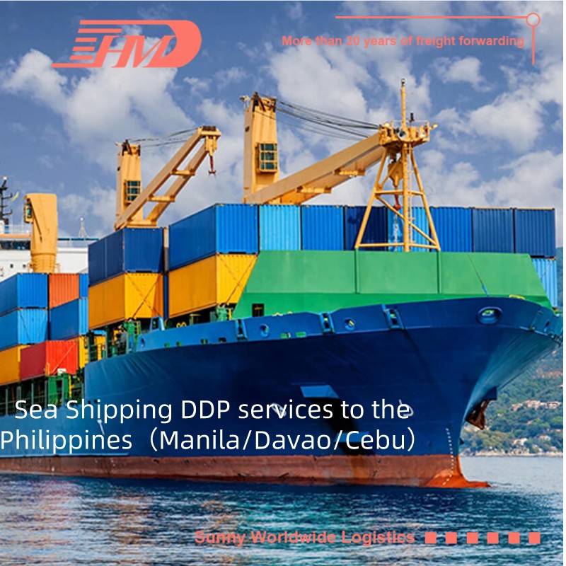 Door to door delivery sea shipping for DDP services to Cebu Davao Manila Philippines