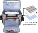 Dot Printing Universal Sewing Machine Bag Travel Sewing Machine Tote Bag with Trolley Sleeve
