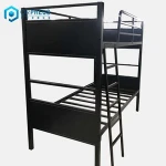 Double Decker Home Bed and Bedroom Furniture Type Heavy Duty Metal Bed Frame Adult Bunk Bed