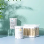 Double ended multi-purpose cotton swabs, set of 100 cotton swabs, for beauty and makeup