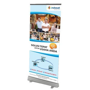 double sides printed roll up banner stand display/retractable double sides roll up banner