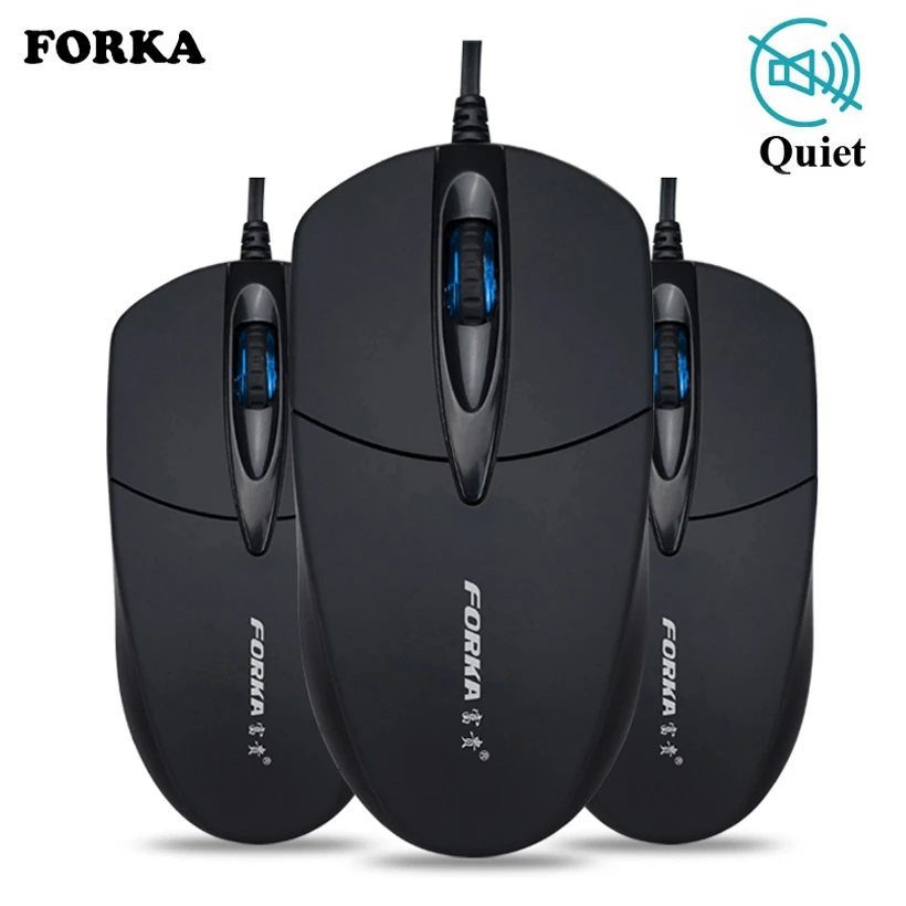 Dropshipping Silent Version Forka Mini Wired Portable Computer Optical Mouse