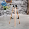 DT-2101 Topwell modern high bar furniture wooden legs round bar table