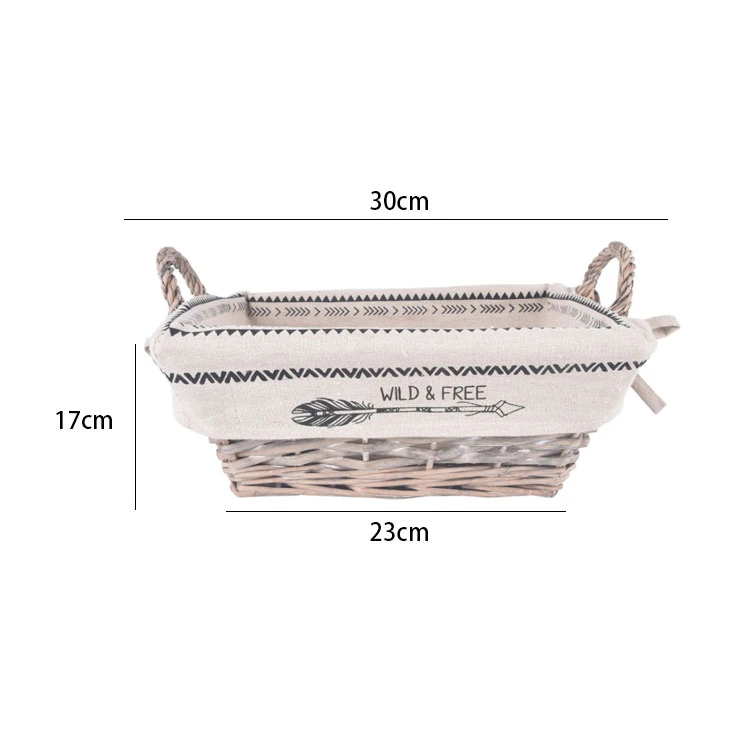 DTK Indian Series Product Kitchenware New Design Willow Fabric Bread Proofing Basket