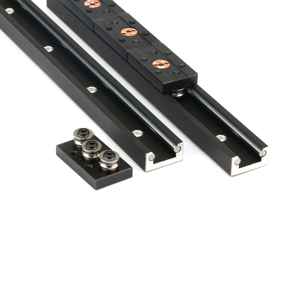 Dual-axis aluminium alloy internal shaft Guide100-4000mm Length SGR25 linear rail and SGB25-3/4/5 block with lock