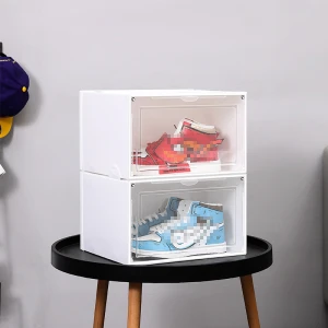 Dustproof Stackable Shoebox Transparent Drawer Sort Out Shoes Cabinet Shoe Organizer Clear Plastic Shoe Box VT1864