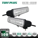 E-mark 12" led driving light bar lights auto lighting system with DRL for trucks