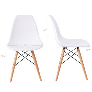 Eame Style Dining Chair Mid Century White Modern Plastic Chair