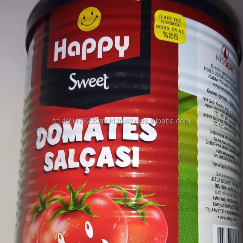 EASY OPEN CANNED CONCENTRATED TOMATO PASTE (HALAL) 830 GR