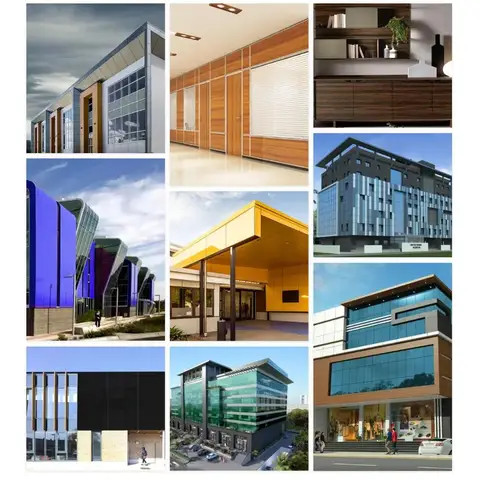 Buy Easy To Install White Color Dividers Aluminium Composite Panel Acp ...