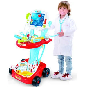 ECG Set Cart Pretend Play Doctor Medical Kit Toys