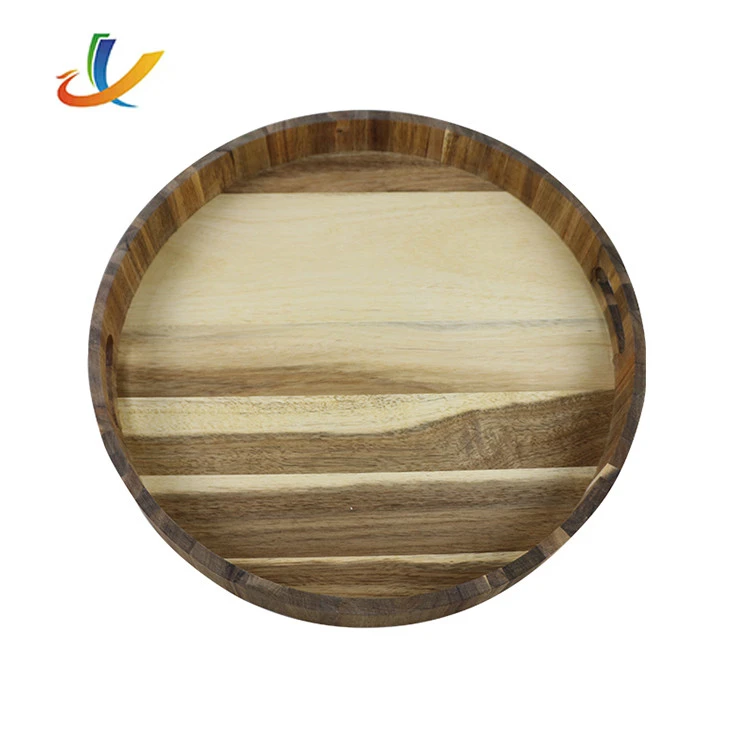 Eco Friendly bamboo wooden tray wooden bamboo serving trays cheap wholesale natural tray