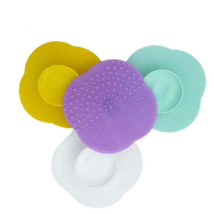 Eco-friendly Hot Sale Silicone Makeup Brush Cleaner Mat Washing Tools