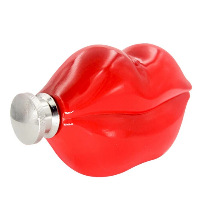 Eco-Friendly Lip Shape 304 Stainless Steel 5OZ Hip Flask