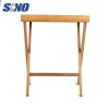 Eco-friendly Modern Rectangular snack foldable serving tray bamboo table