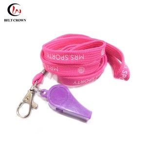 Eco-friendly promotional colored cheap plastic referee whistle for sport