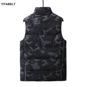 Electric Heating Vest Men Sport Thermal Cotton Heated Camouflage Jacket Waistcoat