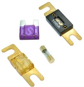 Electrical Fuse in Gold/Nickel plated for car audio system