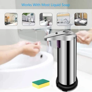 Electronic Hands Free IR Sensor Stainless Steel Soap Dispenser Automatic Hand Sanitizer Dispenser