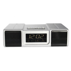 Electronic Promotional Home Decor Hotel Bedside LED Backlight Digital Snooze Alarm Clock FM Radio