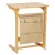 Import elegant bamboo bed serving tray table,laptop desk with newspaper bag factory BSCI from China