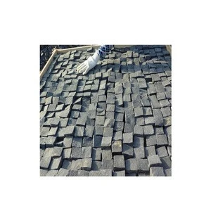 Eson Stone china g684 flamed black basalt paving stone, cubic stone, black basalt flamed pavers courtyard road paver