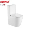 European ceramic sanitary ware two piece close-coupled toilet with geberit valves
