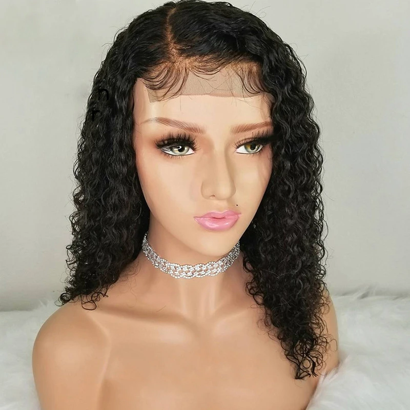 Explosive style European and American wig female lace chemical fiber African small curly hair wig headgear