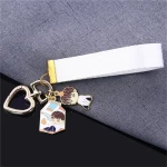 Fabric llaveros Embroidery custom bike keytags motorcycle aviation keychain accessories jet tags