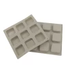 Factory 9 Cavity Food Grade Square Silicone Customised Soap Mold for Soap Making