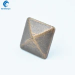 Factory Bulk Bronze Finished Decorative Nails Vintage  Square  Cone Furniture Tacks