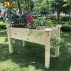 Factory cheap wholesale garden products wooden raised bed garden planters pots
