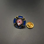 Factory custom enamel brooch pin badges with logo