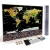 Import Factory direct scratch off travel map of the world poster from China