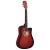 Import Factory OEM 38inch colour linden wood body acoustic guitar with 6 string from China