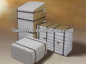 factory price! Heat Insulation Aluminum Silicate Ceramic Fiber Module for Kiln Liners, ceramic fiber module with anchor part