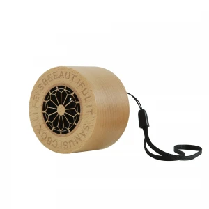 Factory Price New Style TWS Portable Beech Wooden Speakers Wood Portable Mini Bluetooth Speaker