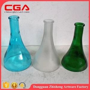 Factory produce high quality colorful glass crafts glass jars glass bottles