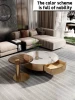 Factory Sales Modern Simple Design Nordic Living Room Office Tea Table Round Gold Luxury Coffee Table