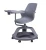 Import Factory Student Desk School Furniture College Modern Classroom Furniture Conference Training Chair with Writing Pad Tablet from China