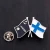 Import Factory supply directly double flags soft enamel souvenir metal lapel pins from China