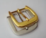 Factory unique silver gold fabric belt metal buckles shoes pin buckle for bag belts