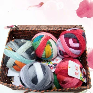 Factory wholesale italy 100% superwash thick cashfeel merino wool yarn arm knitting wool