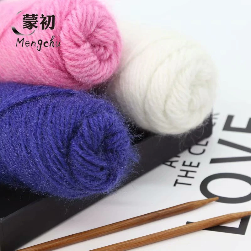 Factory woven sweaters, fluffy multicolored woolen hand-woven polyester  thread