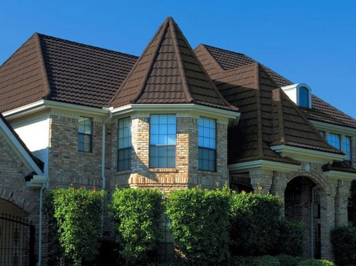 Fadeless color decorative metro stone coated metal roofing tile