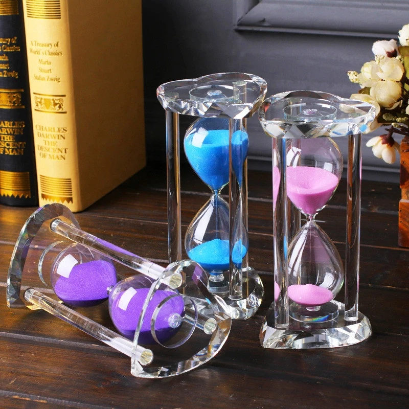 Fancy Transparent Creative 15 30 Minutes Heart Shaped Wedding Favors Hourglass