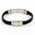 Import fashion 316 stainless steel bracelet with leather costume accessory for men from China