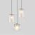 Import fashion glass minimalist white simple marble home cafe fresh chandelier pendant light from China