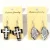 Import Fashion Handmade Water Drop Dangle Earrings Abalone Shell Heart Gems Silver Hook Dangle Earrings Pair from China